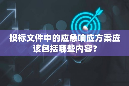 投标文件中的应急响应方案应该包括哪些内容？