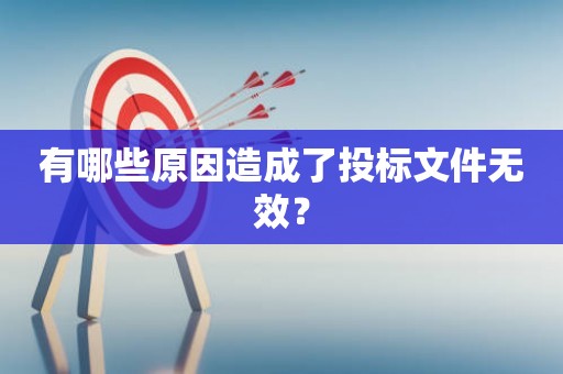 有哪些原因造成了投标文件无效？
