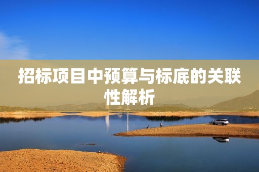 招标项目中预算与标底的关联性解析