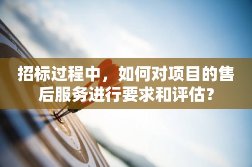招标过程中，如何对项目的售后服务进行要求和评估？
