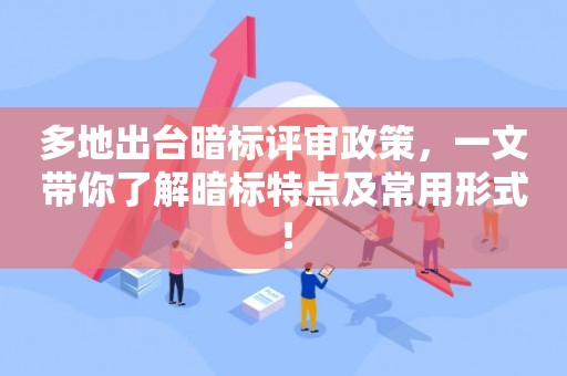 多地出台暗标评审政策，一文带你了解暗标特点及常用形式！