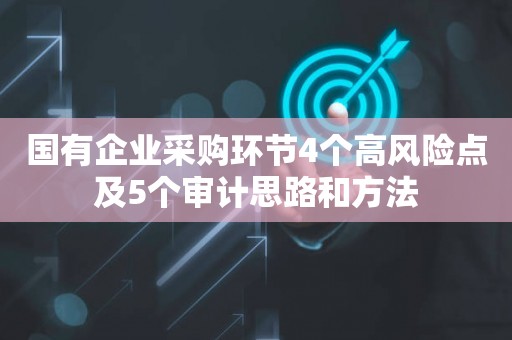 国有企业采购环节4个高风险点及5个审计思路和方法