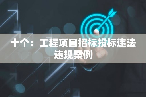 十个：工程项目招标投标违法违规案例